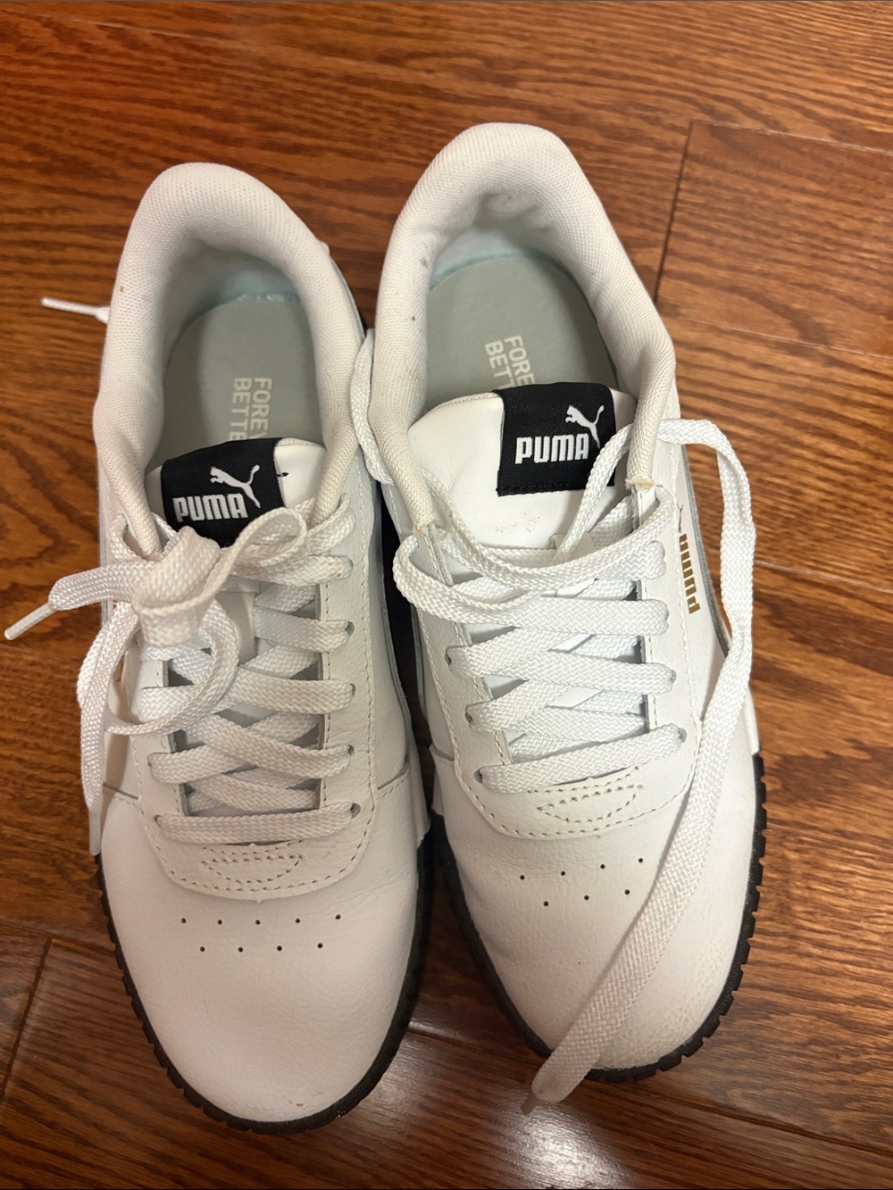 Puma - White Leather Sneakers